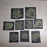 Embossed Datei - linke Hand und Pfote - 13.86x12.67 cm