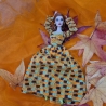Kleid für Puppen (Barbie, Steffi), orange
