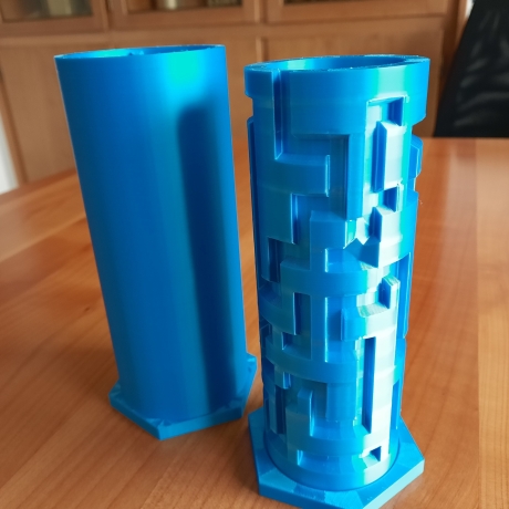 Knobelrolle in türkis - zum Knobeln oder als Geschenkverpackung
