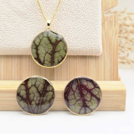 Blütenschmuck Echtblüten Anhänger 18k/24k Gold/ Sterling Silber 