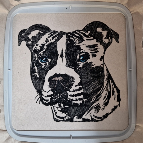 NEU Stickdatei Staffordshire Bull Terrier Rachel 