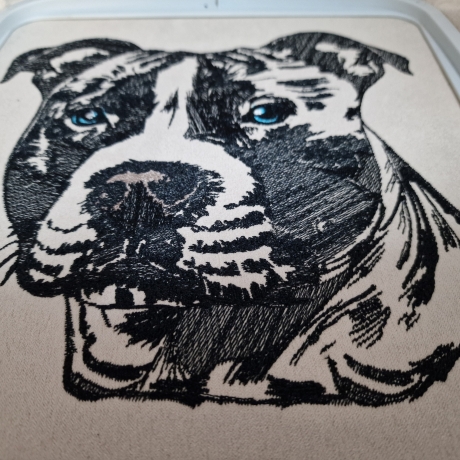 NEU Stickdatei Staffordshire Bull Terrier Rachel 