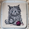 NEU Stickdatei Applikation Angora Katze Shadow