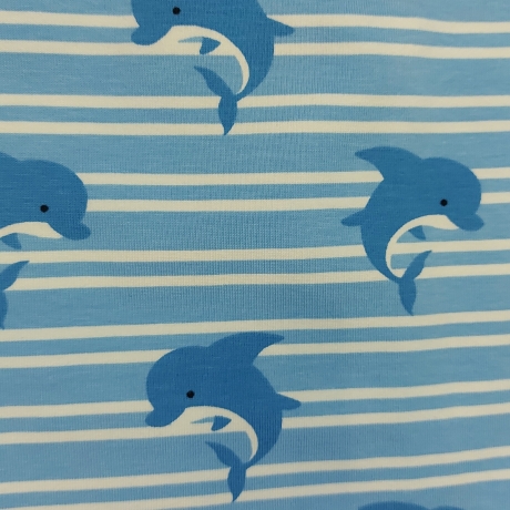 Pucksack, Schlafsack, Strampelsack - Delphine hellblau