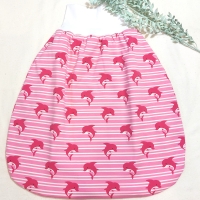 Pucksack, Schlafsack, Strampelsack - Delphine rosa