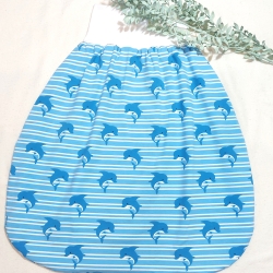 Pucksack, Schlafsack, Strampelsack - Delphine hellblau