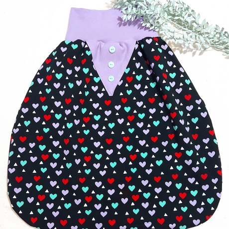 Pucksack, Schlafsack, Strampelsack - Herzen
