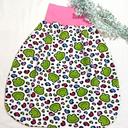 Pucksack, Schlafsack, Strampelsack - lustige Frösche