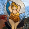 Sonnenfänger Beachlady Flora Tiffany-Glaskunst