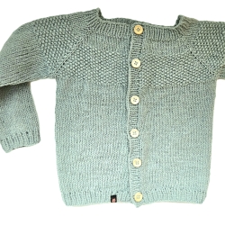 Strickjacke Baby Bio in Pastellblau und der Größe 80/86 Strickjacke Baby Bio in Pastellblau und der Größe 80/86