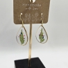 Blütenschmuck Echtblüten Ohrringe 18k/24k Gold/ Sterling Silber 