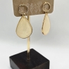Blütenschmuck Echtblüten Ohrringe 18k/24k Gold/ Sterling Silber 