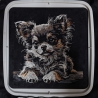 Neu Stickdatei Chihuahua Welpe Langhaar Cesar