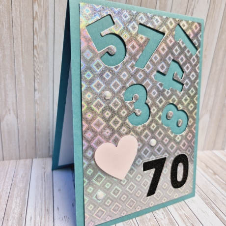 Geburtstagskarte Karte mit Zahl 70.Geburtstag