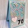 Geburtstagskarte Karte mit Zahl 70.Geburtstag
