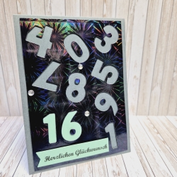 Geburtstagskarte Karte mit Zahl 16.Geburtstag