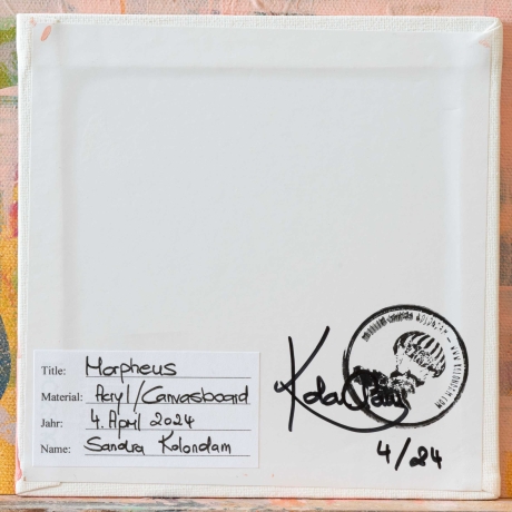 Meerschweinchen, Original, handgemalt, 15x15 cm, gerahmt