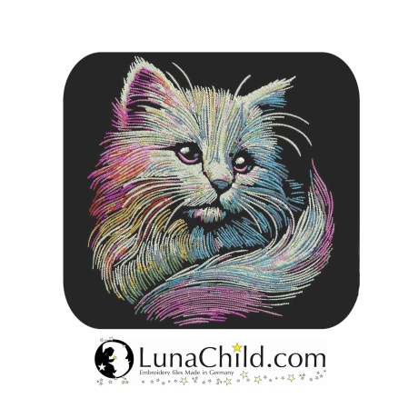 NEU Stickdatei Katze Kätzchen Kitten Lilo 