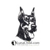 Stickdatei Dobermann Baron Hund realistisch 