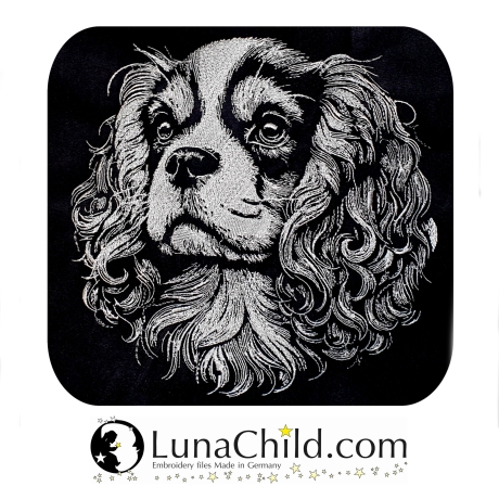 Stickdatei King Charles Cavalier Karl Hund Lunachild