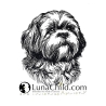 Stickdatei Lhasa Apso Gustav Hund realistisch