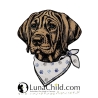Stickdatei Applikation Rhodesian Ridgeback Elvis 