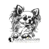 Neu Stickdatei Chihuahua Betty Hund realistisch