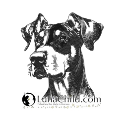 NEU Stickdatei Dobermann Asco Hund realistisch