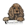 NEU Stickdatei Applikation Cocker Spaniel  Merle