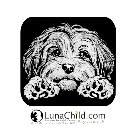 NEU Stickdatei Havaneser Giana Hund realistisch