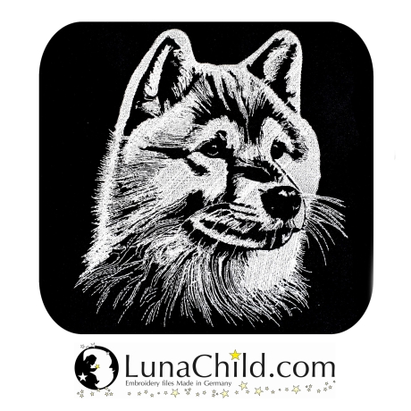 Stickdatei Shiba Inu Fiama Hund realistisch