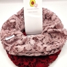 Handmade Haargummi (2Stück) Mauve XL/ Bordeaux Spitze XL