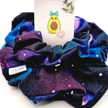 Handmade Haargummi (2Stück) Purple Galaxy / Purple Galaxy XL