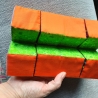 Genähter, pädagogischer Zauberwürfel aus 6 bunten Farben