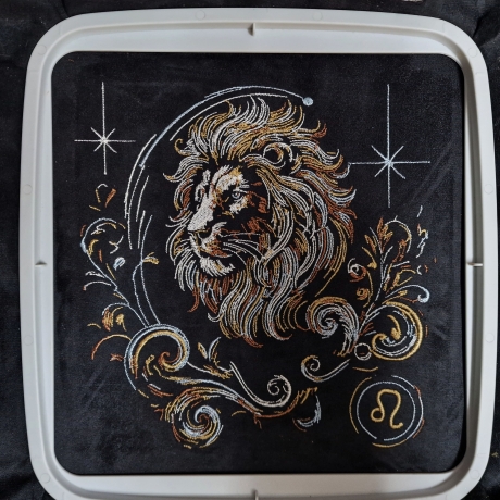 Neu Stickdatei Sternzeichen Löwe LunaChild Zodiak