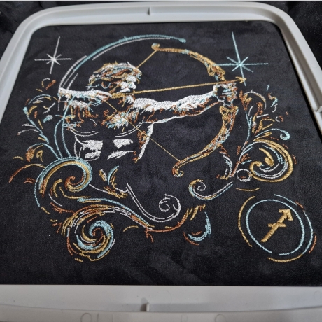 Neu Stickdatei Sternzeichen Schütze LunaChild Zodiak