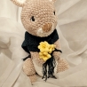Hase, Unikat ca. 28/34 cm hoch, Amigurumi 