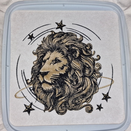 Neu Applikation Stickdatei Sternzeichen Löwe Lunachild
