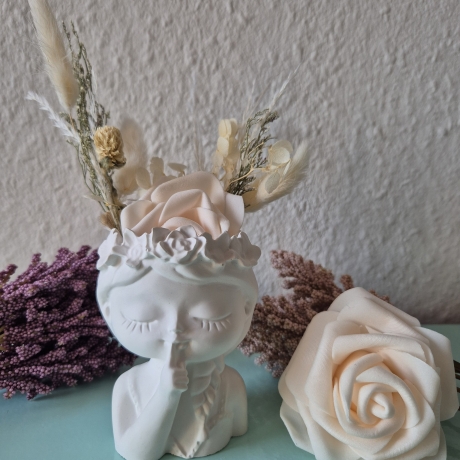 Vase Mädchen Kopf