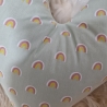 Herzkissen Brustherzkissen Lagerungskissen Regenbogen mint W1573