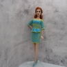 Handgehäkeltes Outfit für 1:6 Modepuppen (Barbie, Steffi)