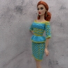 Handgehäkeltes Outfit für 1:6 Modepuppen (Barbie, Steffi)