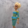 Handgehäkeltes Outfit für 1:6 Modepuppen (Barbie, Steffi)