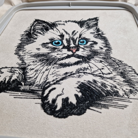NEU Stickdatei Katze Cilly Lunachild
