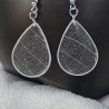Blütenschmuck Echtblüten Ohrringe 18k/24k Gold/ Sterling Silber 