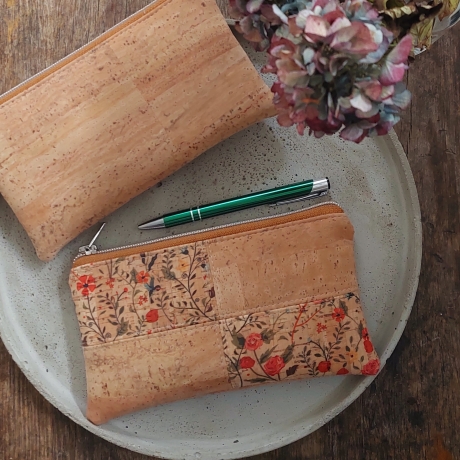 Tasche aus KORK, Handytasche, NATUR fair vegan handmade