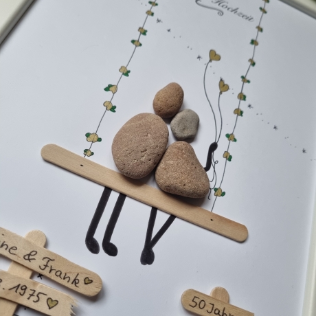 Geschenk zur Goldenen Hochzeit 50. Hochzeitstag Personalisierbar 
