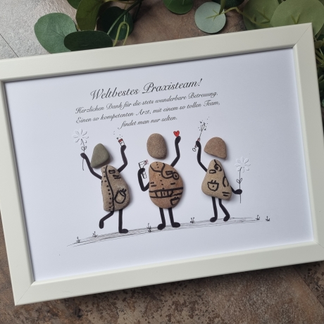Geschenk für Arztpraxis, Ärzteteam oder Arzt. Personalisierbar