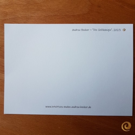 Postkarte Die Chilikönigin