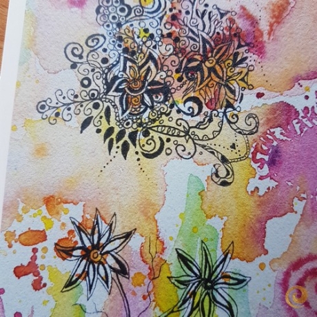 Postkarte Die Schöpferin